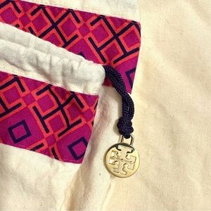 TORY BURCH Dust Bag, cream and pink